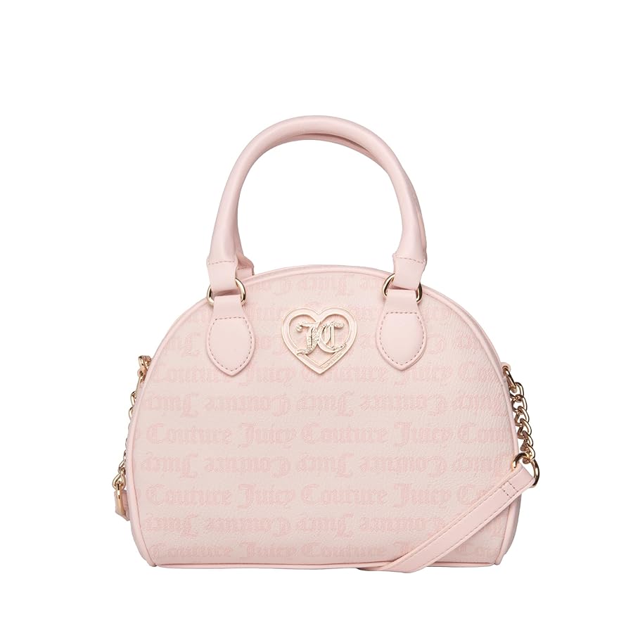 Juicy Couture チャーム付きハンドバッグ Juicy Couture Pink Diamond Dome Heritage Satchel Bag New W